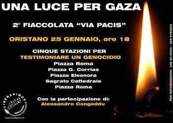 “Una Luce per Gaza”, fiaccolata a Oristano