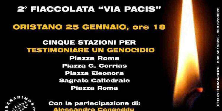 “Una Luce per Gaza”, fiaccolata a Oristano