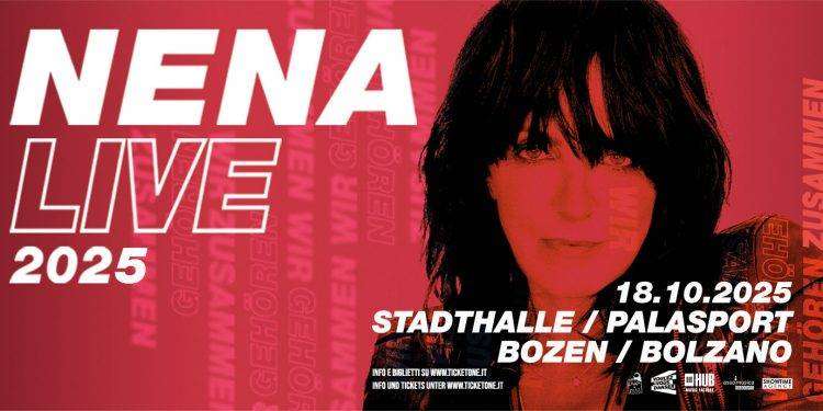 Nena è pronta a conquistare il pubblico di Bolzano nel 2025