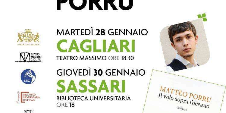 Martedì 28 gennaio a Cagliari, la prima presentazione del nuovo romanzo di Matteo Porru