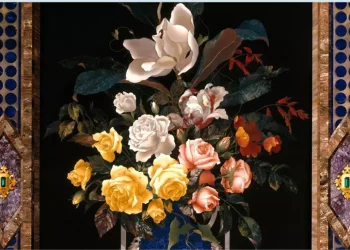 Raro dipinto su carta trovato e restaurato a Opificio Pietre