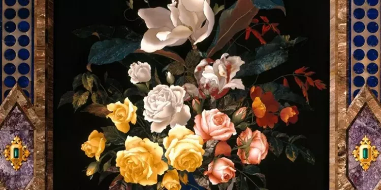 Raro dipinto su carta trovato e restaurato a Opificio Pietre