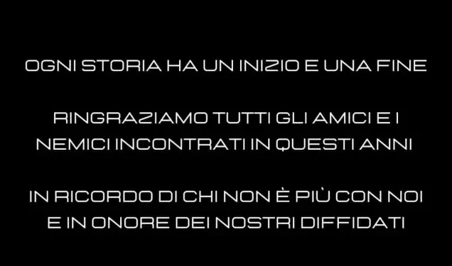 Ultras Perugia, dopo 31 anni si scioglie la Brigata: «Ringraziamo amici e nemici»