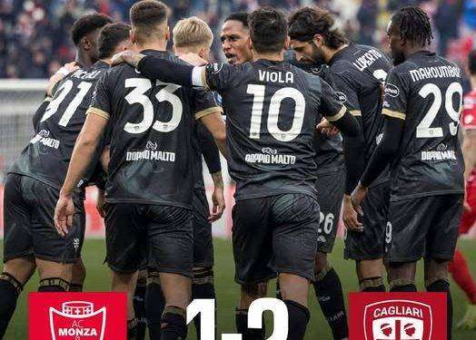 2-1 al Monza, colpo salvezza del Cagliari