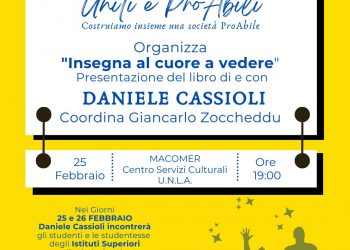 Uniti e ProAbili: costruiamo insieme e uniti una società ProAbile. Incontri a Macomer con Daniele Cassioli