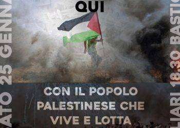 Palestina, sabato 25 gennaio manifestazione a Cagliari