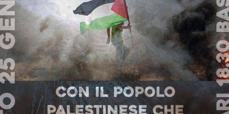 Palestina, sabato 25 gennaio manifestazione a Cagliari