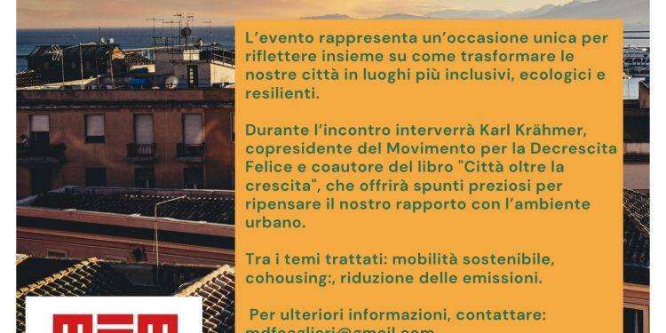 “Ambiente e territorio: ripensare la città”, il Movimento per la Decrescita Felice in convegno a Cagliari