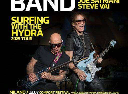Satchvai Band featuring Joe Satriani e Steve Vai, quattro date italiane a luglio