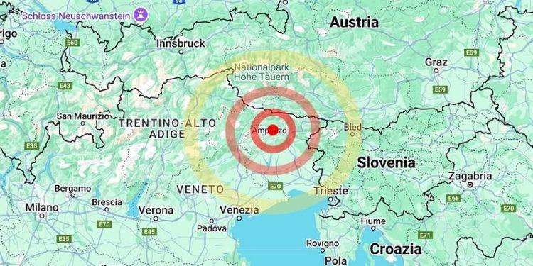 Forte scossa di terremoto di magnitudo 3.8 in Friuli