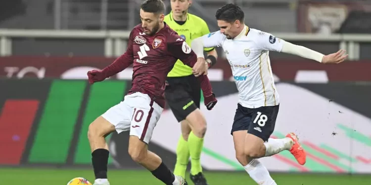 Ko del Cagliari a Torino, 2-0 per i granata
