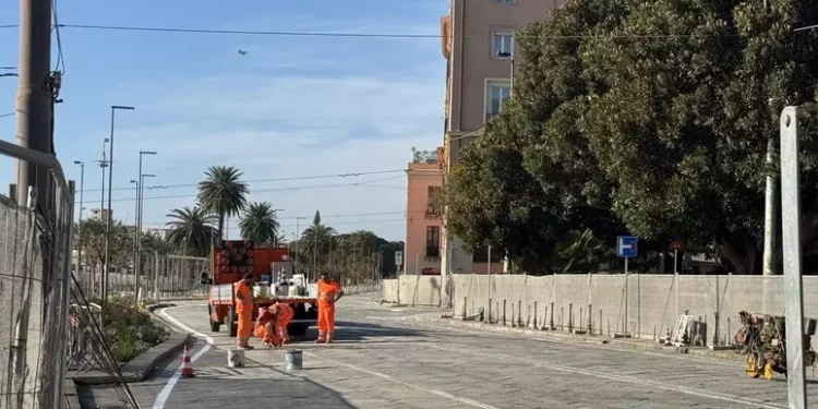 Cagliari, parte di via Roma e piazza Matteotti verso riapertura