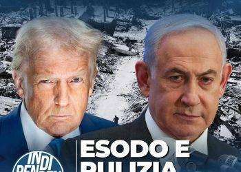 Indipendenza contro Trump e Netanyahu: “Dopo lo sterminio, esodo e pulizia etnica. Fermiamoli”