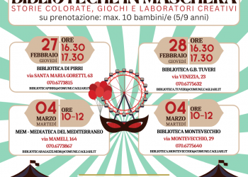 Cagliari, biblioteche in Maschera: il Carnevale dedicato ai piccoli lettori