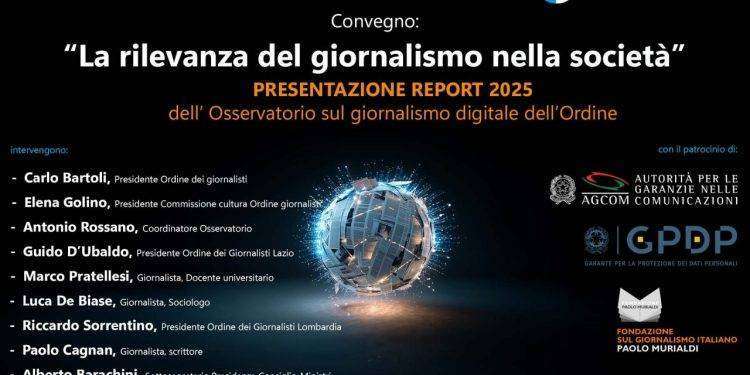 La rilevanza del giornalismo nella società, Report 2025 Osservatorio informazione digitale