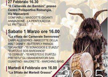 Sennori, per il Carnevale 2025 festa e divertimento tra sfilate di carri e maschere  tradizionali