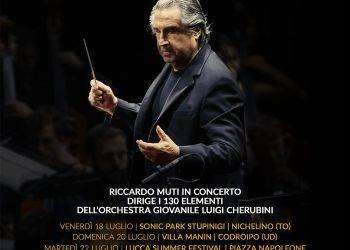 Riccardo Muti a luglio 2025 in tour in Italia