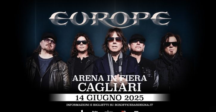 Gli Europe in concerto a Cagliari a giugno 2025