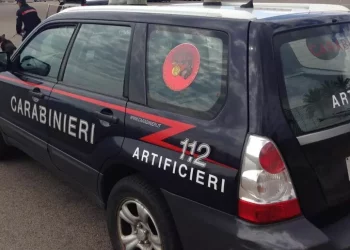 Ordigno bellico rinvenuto in un magazzino ad Assemini