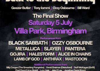 Black Sabbath: reunion e ultimo concerto di Ozzy Osbourne solista, ospiti Metallica, Slayer, Pantera e altri