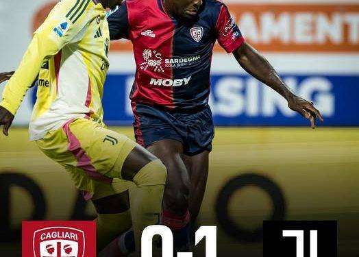 Serie A: il Cagliari perde con la Juventus