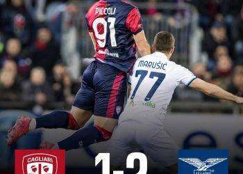 Calcio, il Cagliari perde in casa con la Lazio