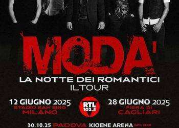 I Modà annunciano una data a Cagliari, live alla Fiera il 28 giugno