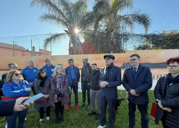 Un murale per Molentargius nella rotonda del Margine rosso