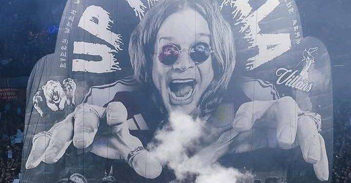 Ozzy Osbourne: omaggiato in occasione di una partita di Champions League dell’Aston Villa