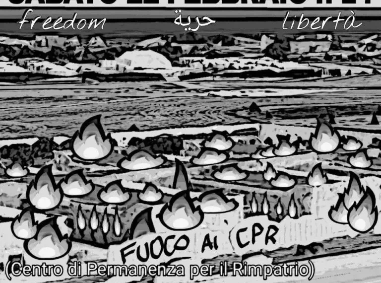 Presidio contro il Cpr di Bari-Palese
