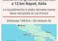 Paura a Napoli, forte scossa di terremoto