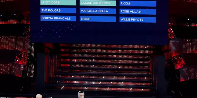 Sanremo: Giorgia, Simone Cristicchi, Fedez, Achille Lauro e Lucio Corsi nella top five della seconda serata