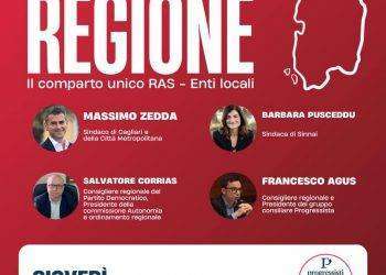Giovedì ore 18:30 assemblea pubblica “Idee per la Regione: Il comparto unico RAS – Enti locali”