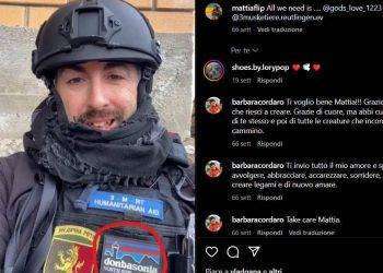 Mattia Bidoli il “mago flip” pro Kiev con la patch militare dei neonazisti di North Side