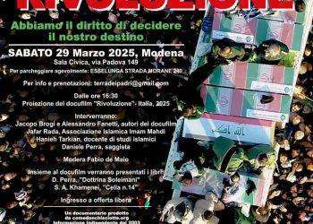 A Modena si parla di Iran con il docufilm “Rivoluzione”