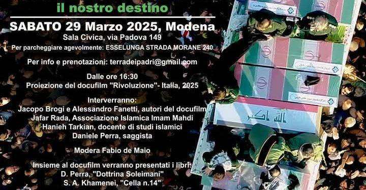A Modena si parla di Iran con il docufilm “Rivoluzione”