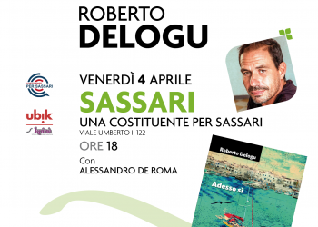 Venerdì 4 aprile, alle 18, lo scrittore cagliaritano Roberto Delogu porterà il suo nuovo romanzo “Adesso sì” a Sassari