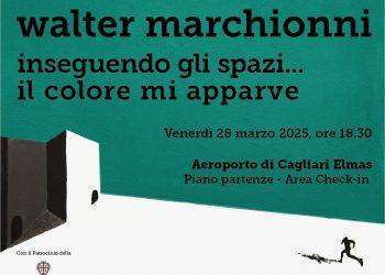 Il 28 marzo nella Cagliari Airport Library inaugurazione della mostra “Walter Marchionni. Inseguendo gli spazi… il colore mi apparve”
