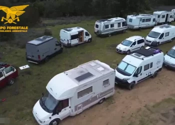 Raduno abusivo di camper nel parco di Gutturu Mannu, 40 multati