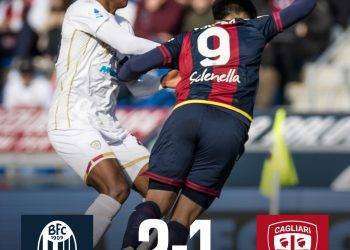 Calcio, il Cagliari perde due a uno contro il Bologna