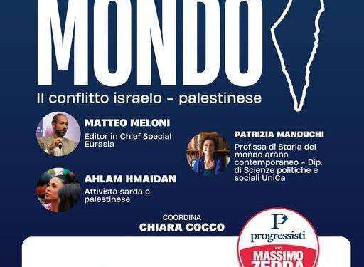 “Cosa succede nel mondo: il conflitto israelo-palestinese”, convegno a Cagliari
