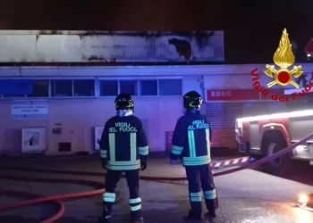 Incendio nella notte all’Ortomercato di Milano