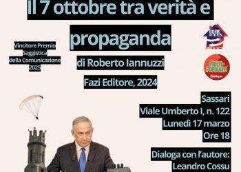 Sassari, presentazione del libro “Il 7 ottobre tra verità e propaganda”
