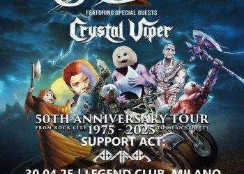 Riot V, tre date in Italia per il tour del 50° anniversario