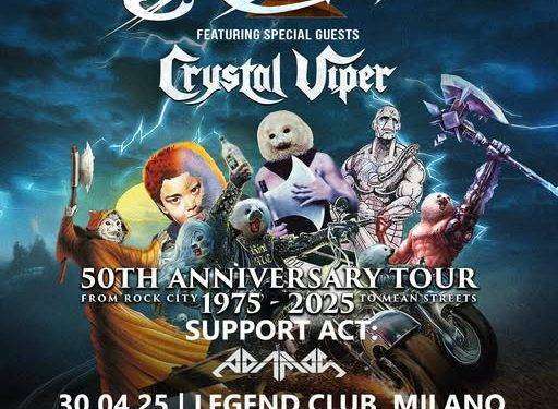 Riot V, tre date in Italia per il tour del 50° anniversario