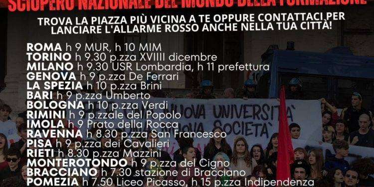 Scuola e università, il 4 aprile corteo nazionale contro il riarmo