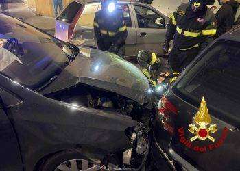 Sassari, scontro tra due auto: intervento dei Vigili del Fuoco