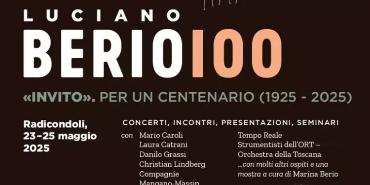 A Radicondoli festival per Luciano Berio a 100 anni nascita
