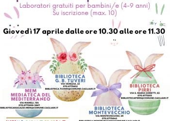 Cagliari, laboratori di creatività: letture e giochi gratuiti per bambine e bambini il 17 aprile nelle biblioteche comunali