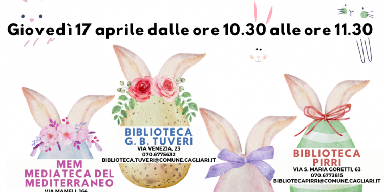 Cagliari, laboratori di creatività: letture e giochi gratuiti per bambine e bambini il 17 aprile nelle biblioteche comunali